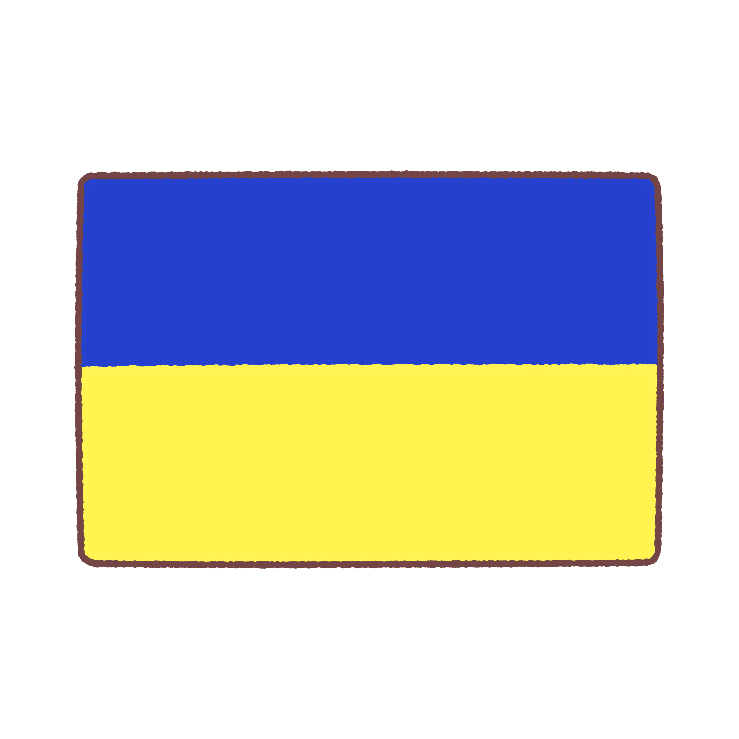 ウクライナ国旗のイラスト