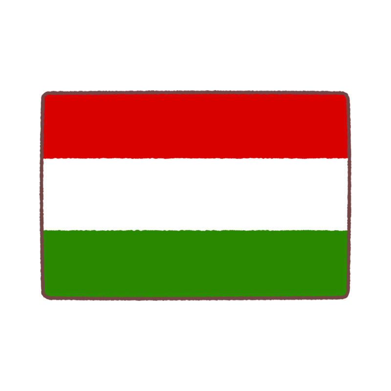 ハンガリー国旗のイラスト