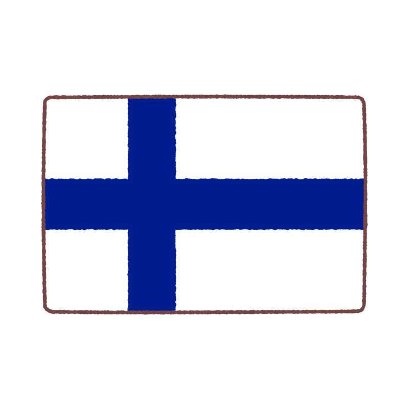 フィンランド国旗のイラスト