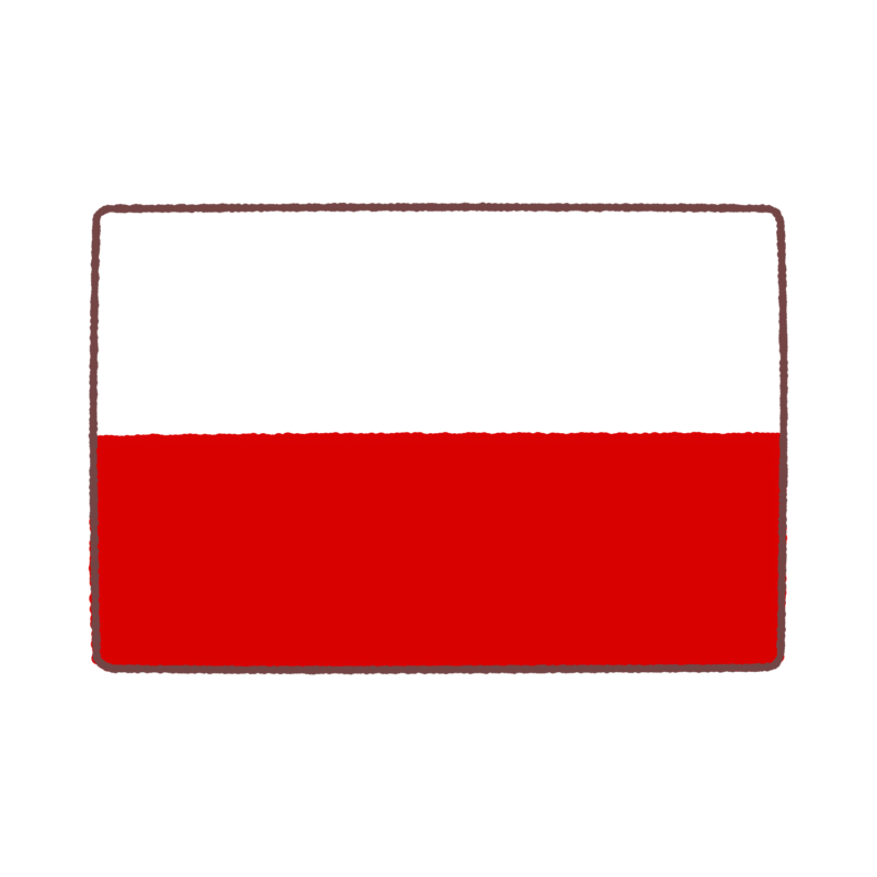 ポーランド国旗のイラスト
