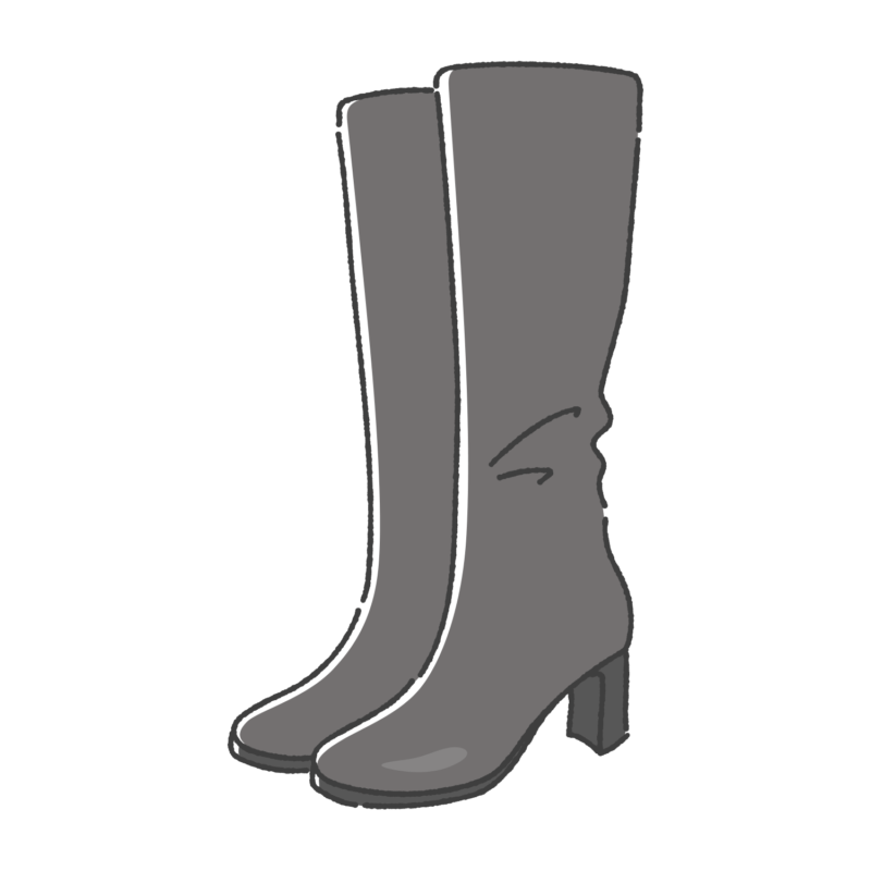 ロングブーツのイラスト(free illustration long boots)