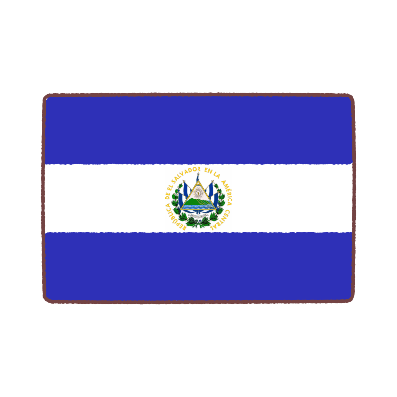 エルサルバドル国旗のイラスト