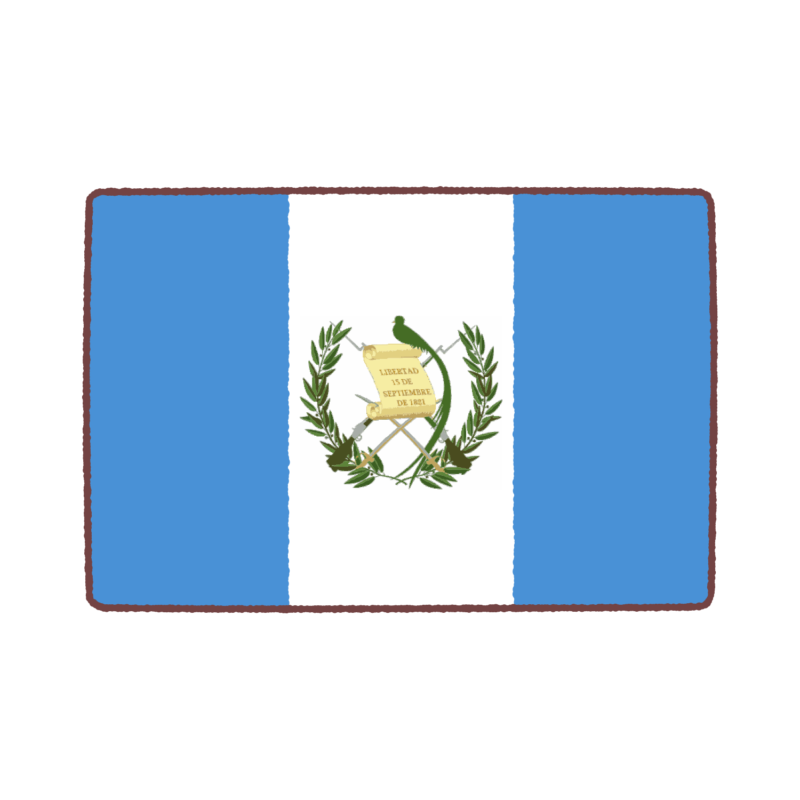 グアテマラ国旗のイラスト