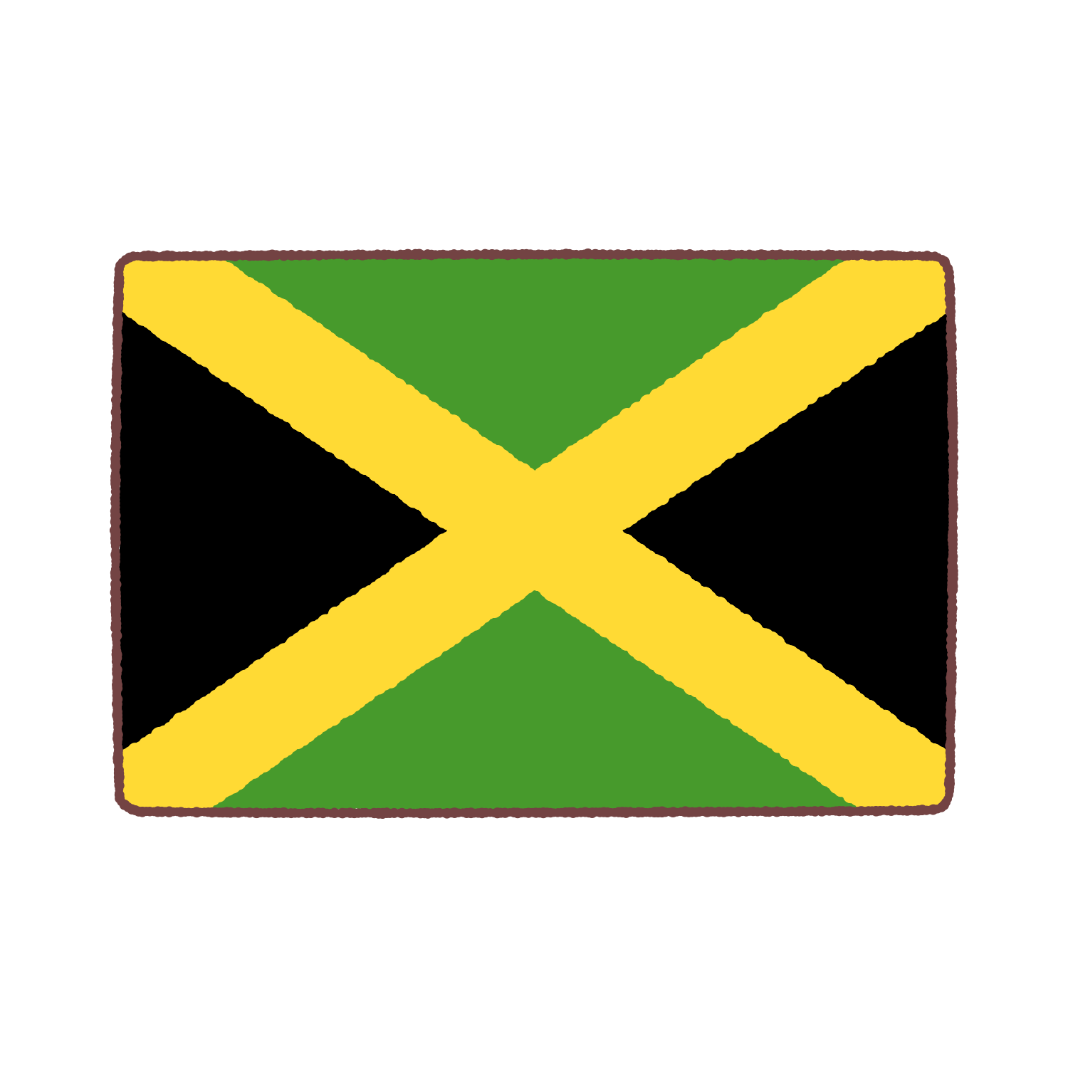 ジャマイカ国旗のイラスト