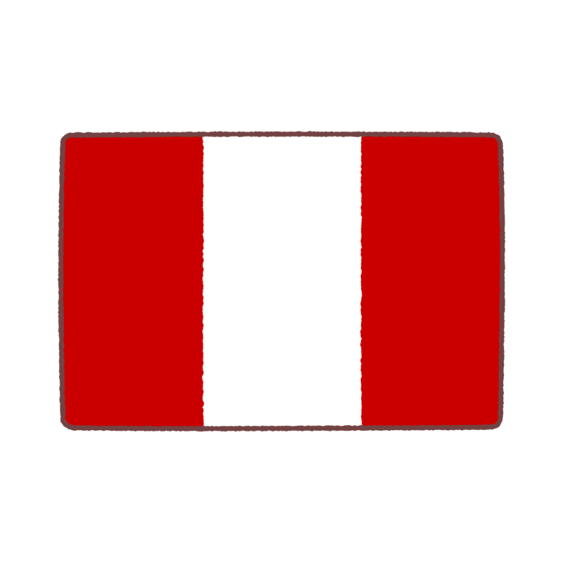 ペルー国旗のイラスト