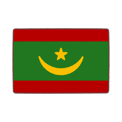 モーリタニア国旗のイラスト