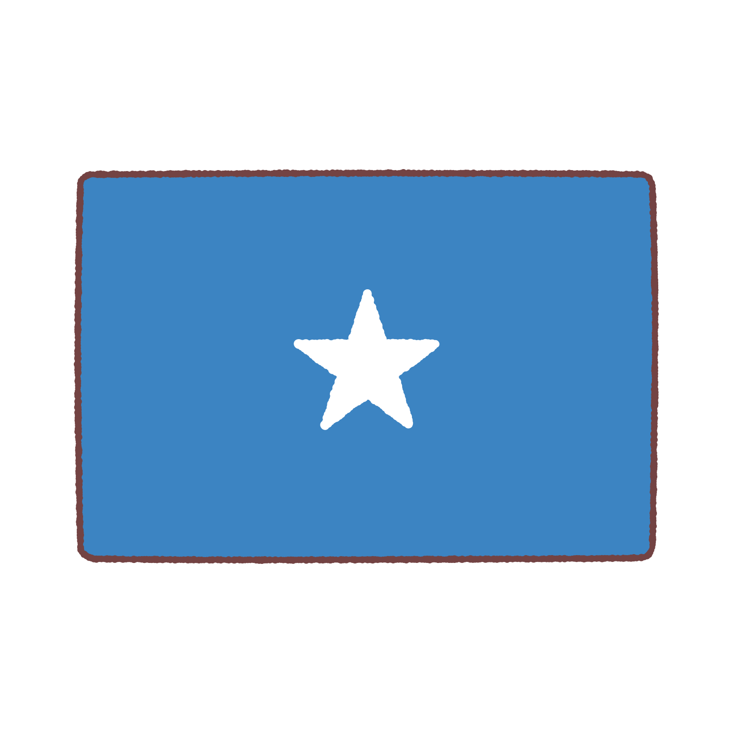 ソマリア国旗のイラスト
