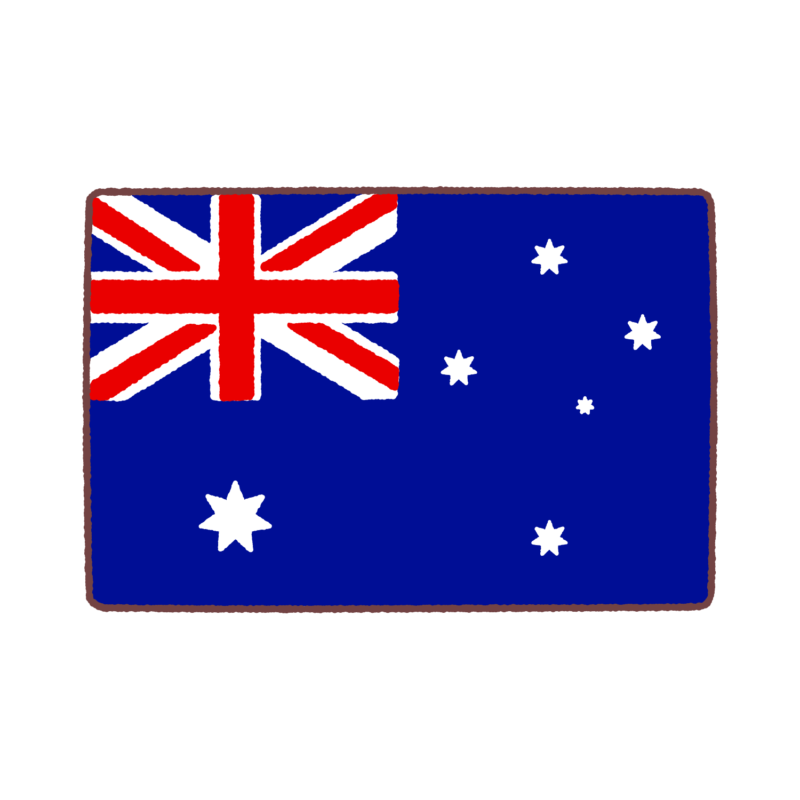 オーストラリア国旗のイラスト