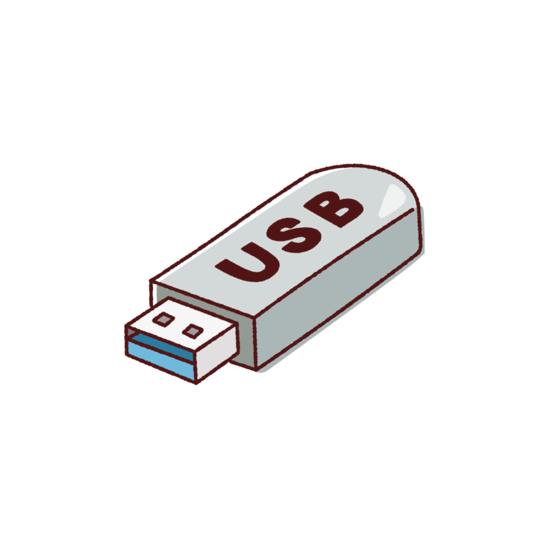 USBメモリスティックのイラスト