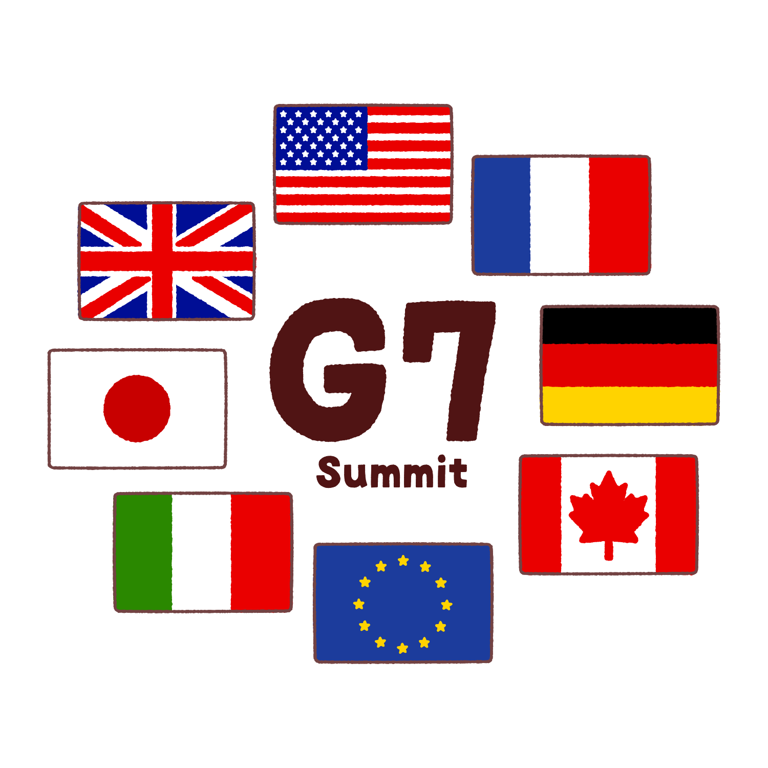 G7サミットのイラスト