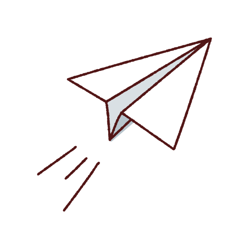 紙飛行機のイラスト