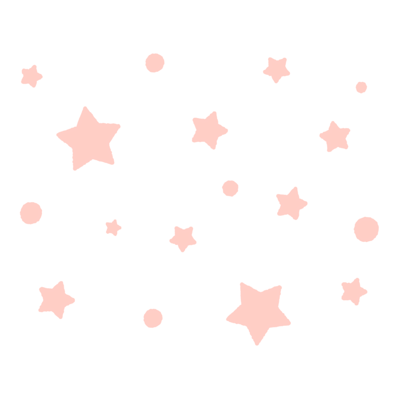 たくさんの星（ピンク）のイラスト