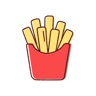 フライドポテトのイラスト