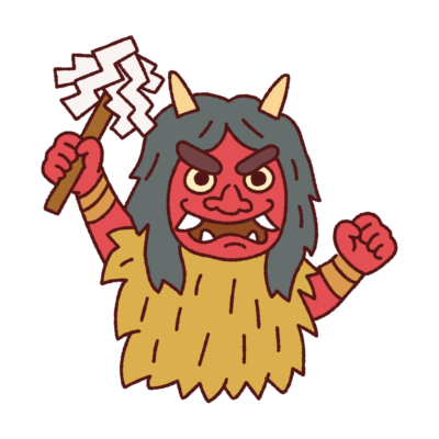 ナマハゲ（赤）のイラスト