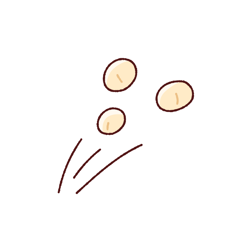 節分の豆まきのイラスト