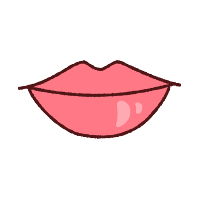口（くちびる）のイラスト