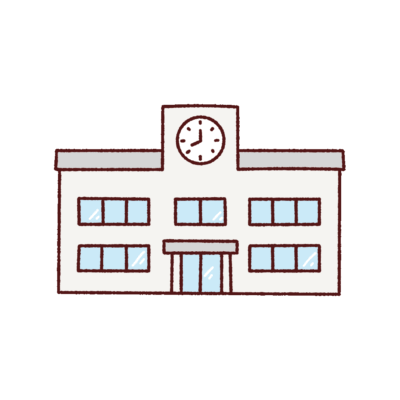学校校舎のイラスト