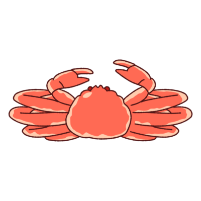 ズワイガニのイラスト