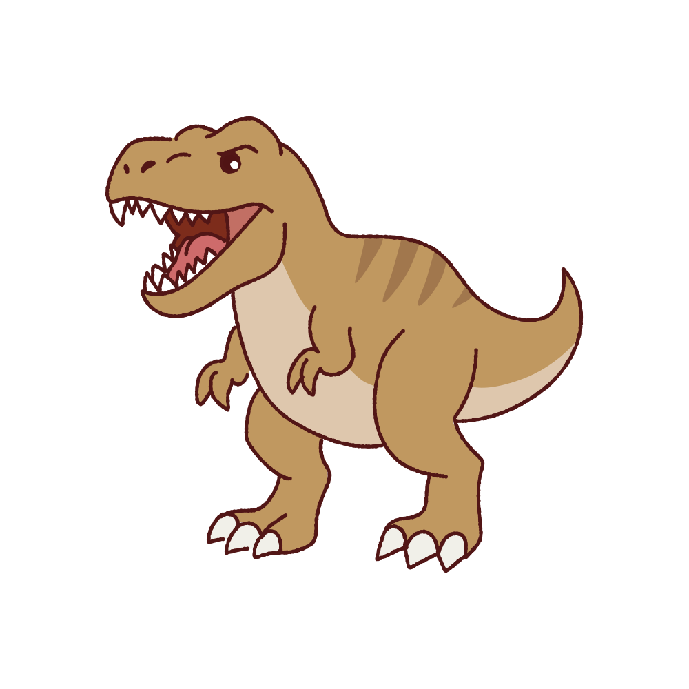 ティラノサウルスのイラスト