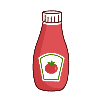 ケチャップのイラスト
