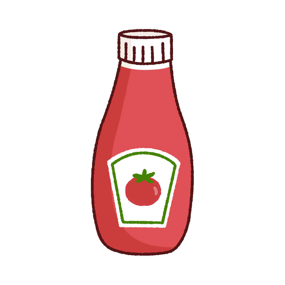 ケチャップのイラスト