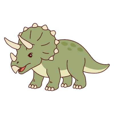 トリケラトプスのイラスト