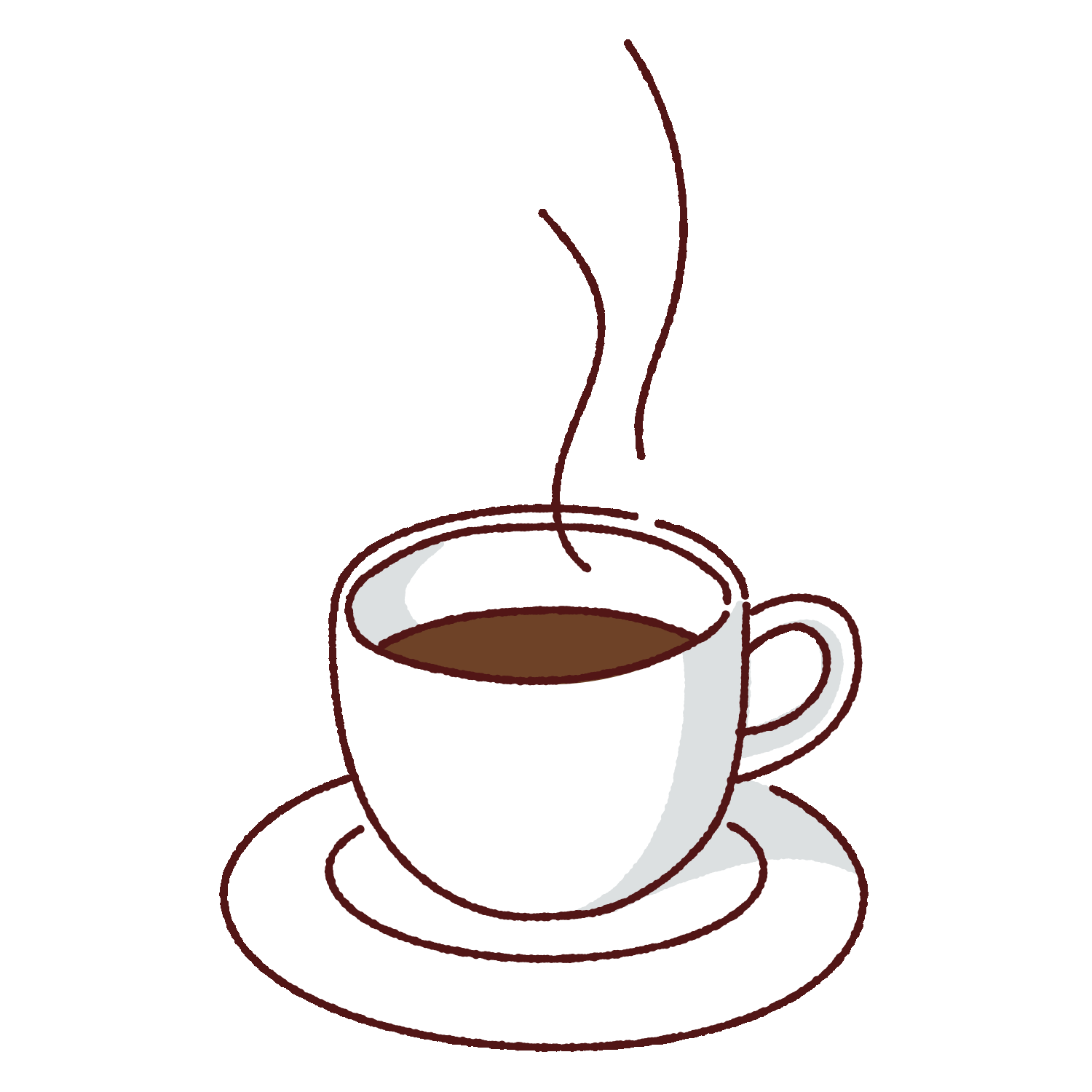 コーヒーカップのイラスト