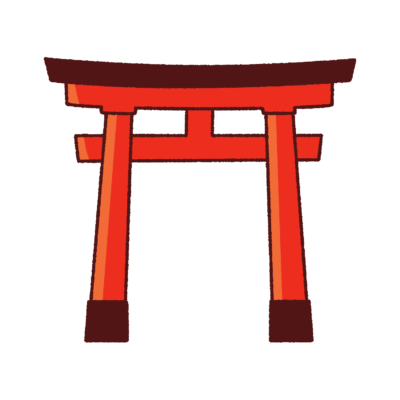 鳥居のイラスト