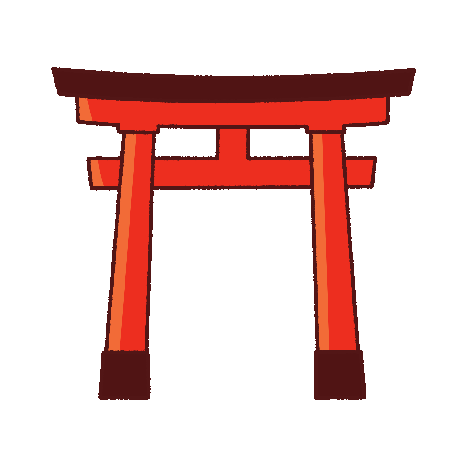 鳥居のイラスト