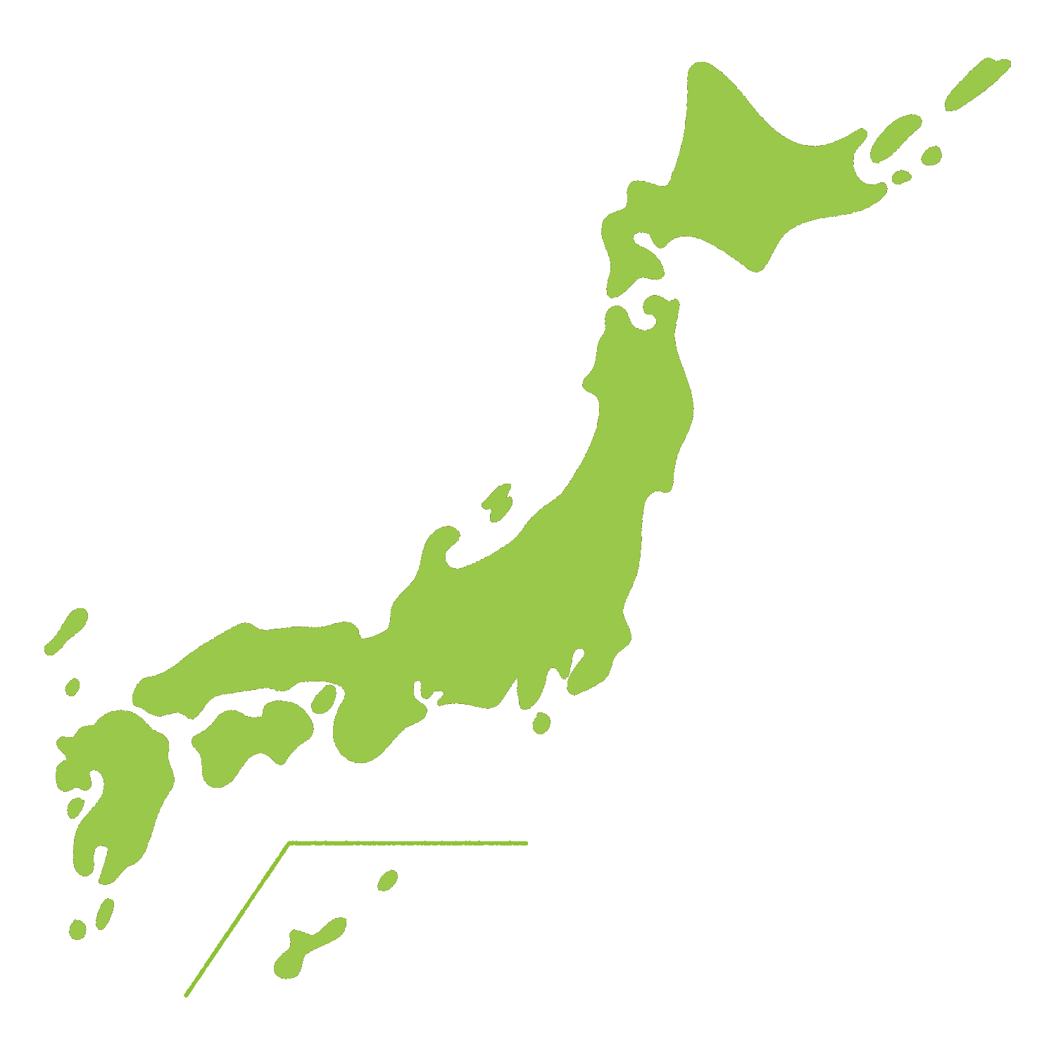 日本地図のイラスト